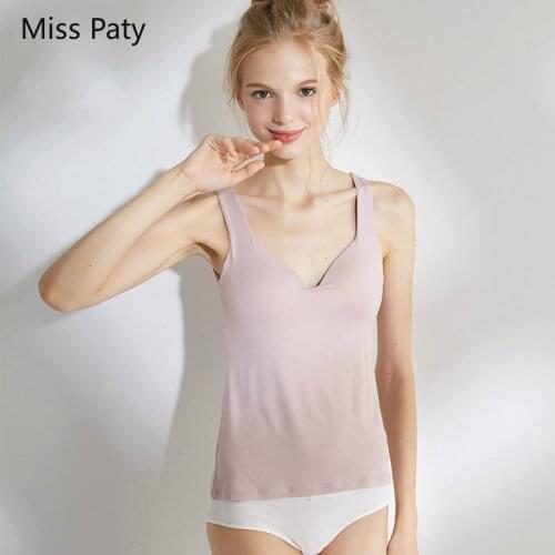 Sling Vest Tank Top For Women Camisole Padded Underwear With Chest Pad Seamless Undershirt Wear Inside Autumn Winter Plus Size