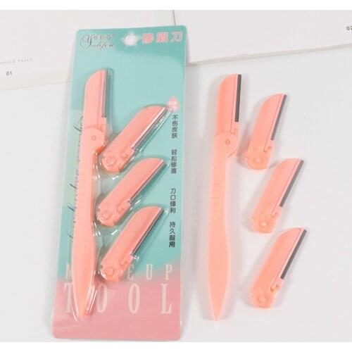 1pc Eyebrow Trimmer Women Face Razor Epilator Brow Knife Facial Remover Shaver Makeup Facial Hair Removal With Replaceable Blade