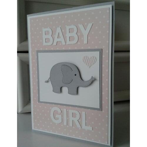 2pcs/set Elephant Animal Metal Cutting Dies Stencil for DIY Scrapbooking Embossing Paper Cards Diecuts New Irregular Figure