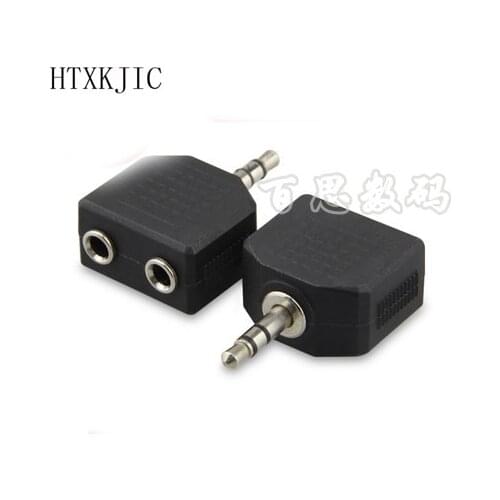 3.5mm Male Stereo Plug To 2 x 3.5mm Female Jack Splitter Audio Adapter for Speakers Headphones 3.5 AUX Cable Adaptor Accessories