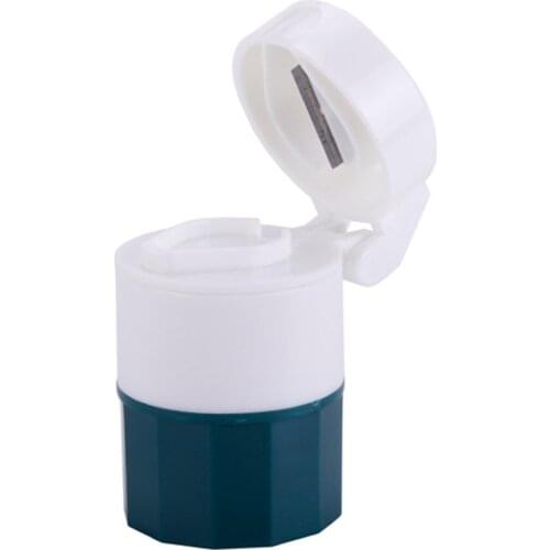 4 In 1 Portable Pill Case Medicine Splitter Powder Pastillero Grinder Pill Cutter Medicine Box Storage Drug Container Pillbox