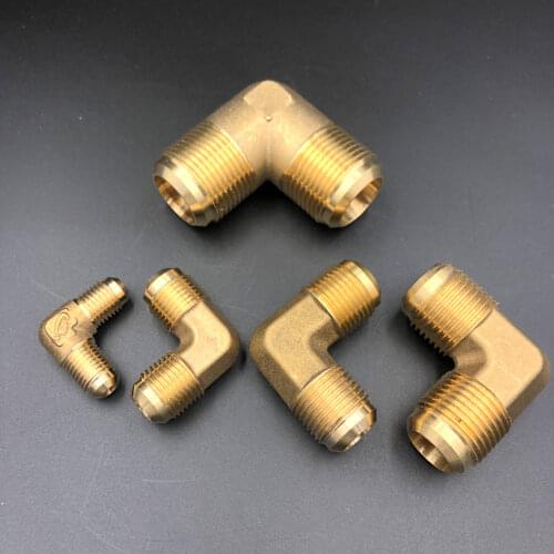 Elbow 45 Degree SAE 1/4" 3/8" 1/2" 3/4" Flare Pipe Fitting Adapeter Air conditioner