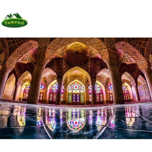Mosque Landscape Diamond Painting by Number 5D DIY Full Square Drill "Mecca Islamic Islam" Diamond Embroidery Cross Stitch Art