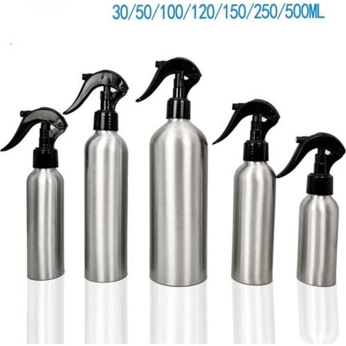1pc 30-500ML Aluminum Bottle Empty Spray Bottles Pump Sprayer Fine Mist Spray Refillable Bottles Water Spray Bottle Sprinkler