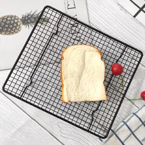 Non-stick Cooling Rack Heat Resistance Carbon Steel Baking Bread Cake Cooler for Roasting