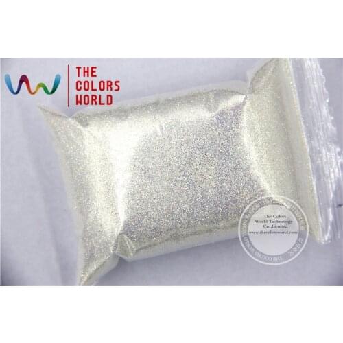 TCR6321A White with blue light shinning color glitter 0.2MM Size Hexagon shape amazing sparkles for Nail Art and DIY supplies