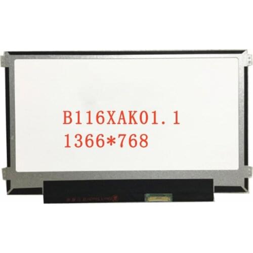 Free shipping Original B116XAK01.1 with touch function Laptop Lcd Screen 1366*768 EDP 40 pins Touch Screen