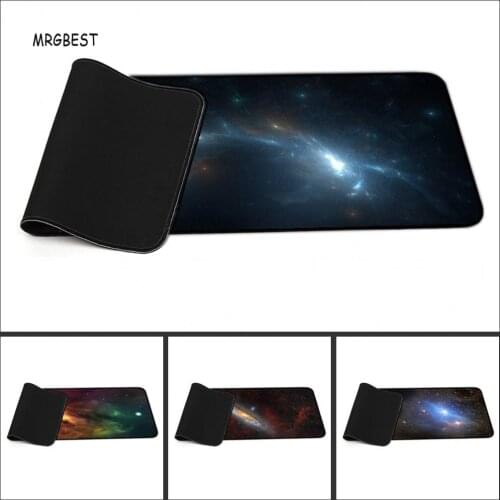 MRGBEST Large Size Mouse Pad New Night Sky Series Gaming Mouse Pad 80x30cm Non-slip Natural Rubber Desk Mat with Delicate Lock
