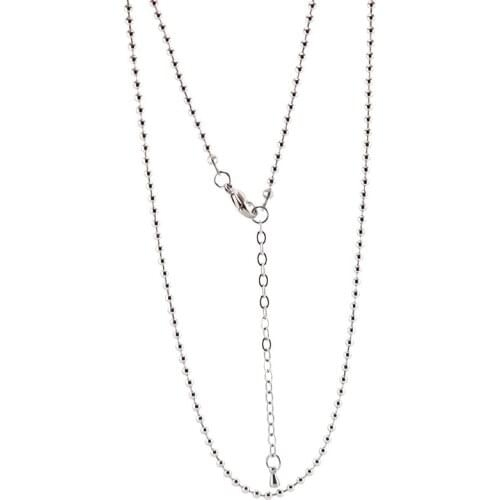 10pcs 2.3mm 24+2'' Stainless Steel ball chain Necklace For memory living Glass Locket & oil Diffuser Locket