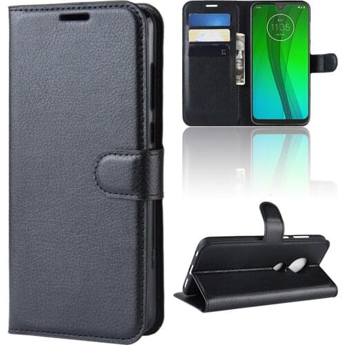 Phone Case For Motorola G7 Plus Flip PU Leather Back Cover Silicone Case For MOTO G7plus Wallet Smartphone Bag Coque Funda Case