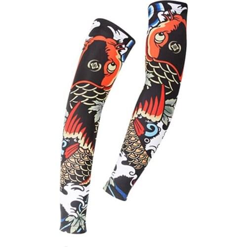 XINTOWN Catfish Sun Protection Cuff Cover Racing Arm Sleeves Bike Bicycle Cycling Arm Warmer Size S-XXXL