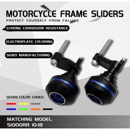 CNC Motorcycle Aluminum Crash Pad Frame Slider Falling Protection For S1000RR S 1000RR HP4 2010 2011 2012 2013 2014 2015 2016 20