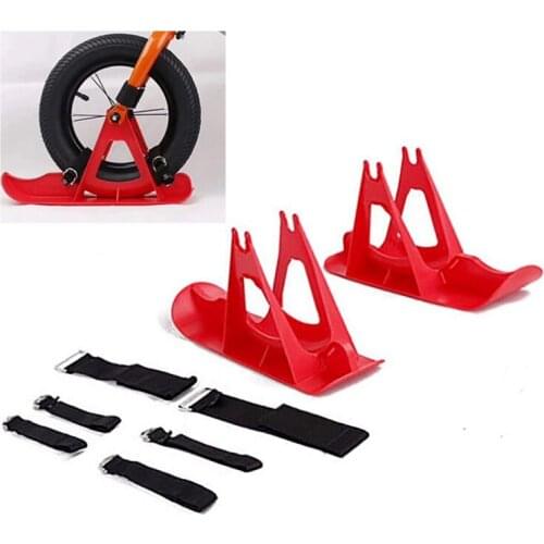12in Kids Balance Bike Snowboard Sled Children Scooter Wheel Parts Snow Skiing Ski Board for Bicycle Winter Game