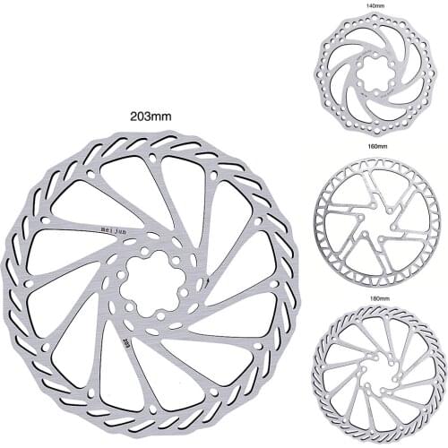 MEIJUN 1pcs Stainless Steel G3 MTB Disc Brake Rotor 140mm 160mm 180mm 203mm Mountain Bike Cycling 6 Holes Rotor With Screws