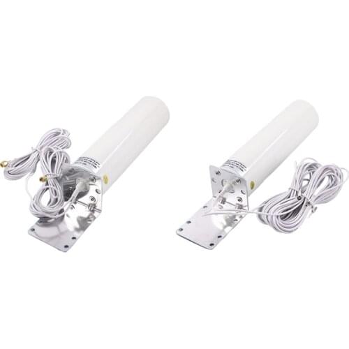 Hot WiFi Antenna 4G LTE Antena SMA 12DBi Omni Antenne Male 5M Dual Cable 2.4GHz for B315 E8372 E3372 ZTE Routers