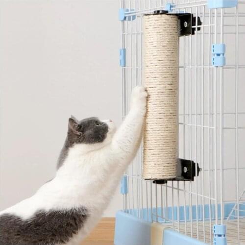 Sisal Cat Scratching Post Pet Cage Dedicated Kitten Climbing Frame Scratching Board Grinding Claws Exercise Cat Accessories
