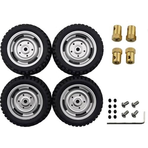 RC Car Wheel Tires with Adapter Coupler Kit for MN 1:12 MN90 MN90K MN91 MN91K MN45 MN45K MN99 MN99S Model Car Upgrade Part