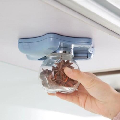 Jar Opener Multi-function Cap Opener Under Cabinet Professional Lid Cans Quick Opener Fit Any Sizes Simple Useful Kitchen Gadget