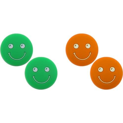 Lot of 2 Silicone Face Tennis Racquet Shock Absorber Damper - 2 Colors