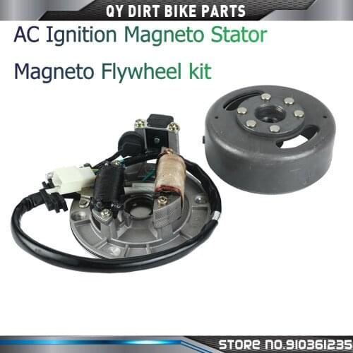Motorcycle AC Ignition Magneto Stator Magneto Flywheel kit For LF 50cc 110cc 125cc Lifan Horizontal Engines Dirt Pit Bikes