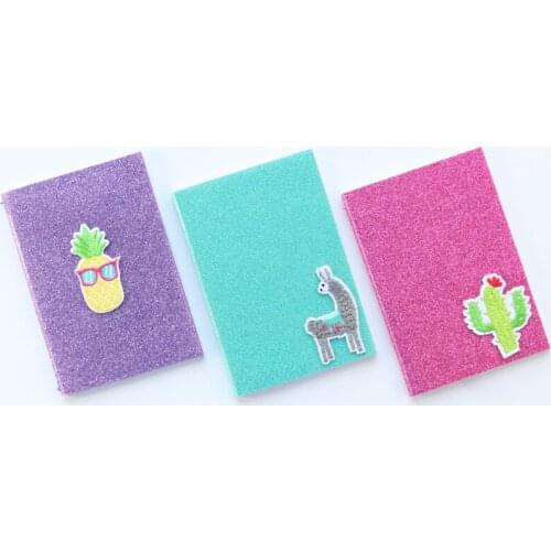 Cute kawaii portable pearl light school student cartoon line composition notebook stationery supplies,A7 mini travelers notebook