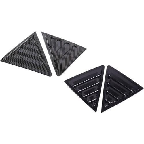 For Toyota Corolla 2013-2018 Car Rear Side Window Louvers Air Vent Scoop Shade Cover Blind Trim Accessories