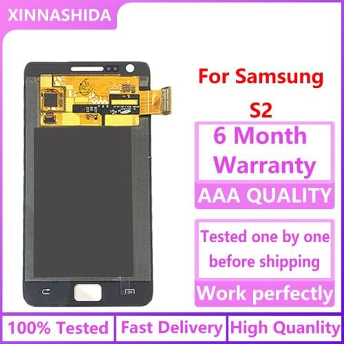 For Samsung Galaxy SII S2 i9100 New Super LCD Display 100% Tested Working Touch Screen Assembly
