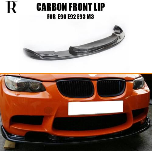 E90 E92 E93 M3 HM Style Carbon Fiber Front Bumper Lip Diffuser for BMW E90 E92 E93 M3 Only 2007 - 2013