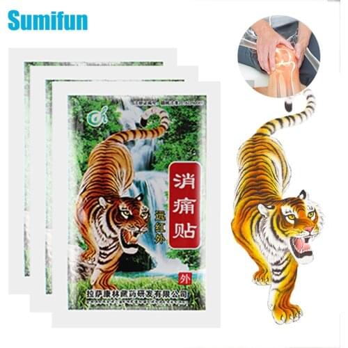 64pcs Tiger Balm Medical Patch Lumbar Cervical Spondylosis Pain Relieve Plaster Knee Muscle Joints Ache Herbal Arthritis Sticker