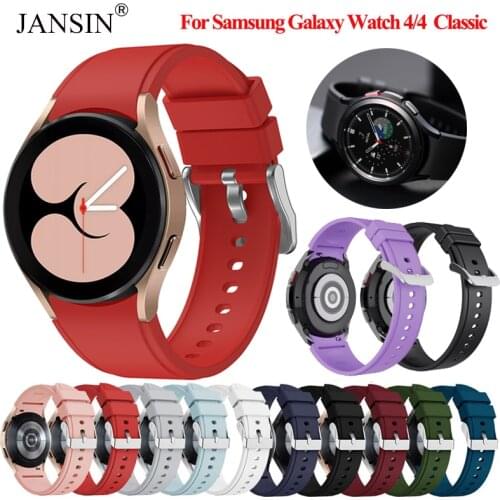 Watchband Silicone Strap For Samsung Galaxy Watch 4 44mm 40mm Original Smartwatch Bracelet For Samsung Watch 4 Classic 46mm 42mm