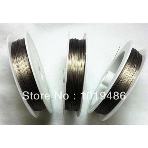 0.45MM Thickness Silver 3Rolls/lot Stainless Steel Tiger Tail Wire For Chunky Necklace (1roll about 80M )
