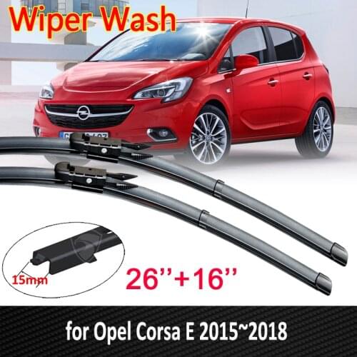 For Opel Corsa E 2015 2016 2017 2018 Vauxhall OPC VXR Car Wiper Blades Front Window Windscreen Wipers Car Accessories