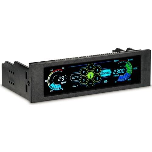 STW 5036 5.25" Drive Bay PC Computer CPU Cooling LCD Front Panel Temperature Controller Fan Speed Control for Desktop
