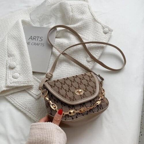 Trendy Chain Crossbody Bags For Women Fashion Design Shoulder Bag Small Ladies Handbags Cross Body Underarm Bags