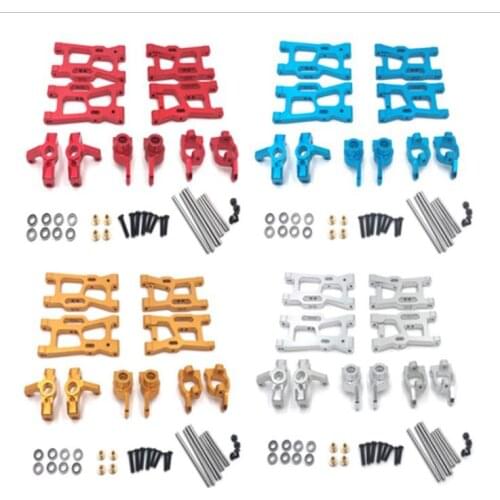 Wltoys 1/14 144001 Remote Control Car Accessories Metal Upgrade Swing Arm C Block Front Rear Seat Steering Cup Fittings Parts