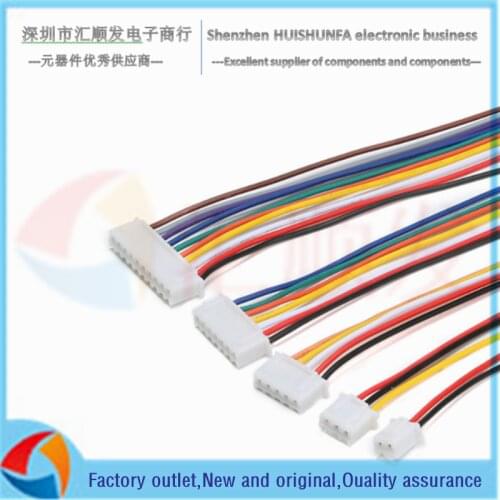 XH2.54 terminal wire electronic wire single head tinned 2P/3/4/5/6/7/8/9/10P30CM rehearsal cable