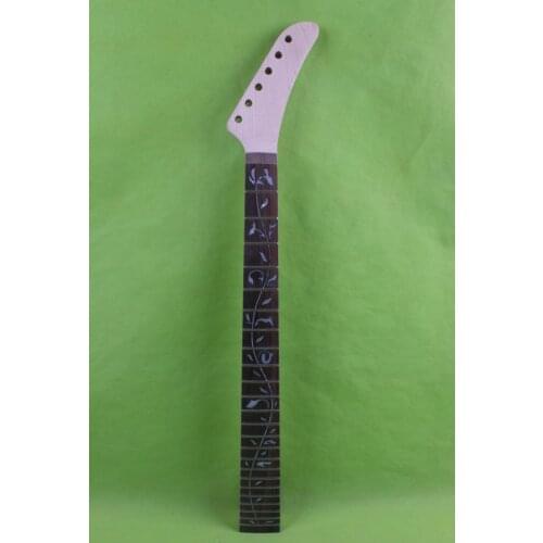 XJ4 Banana Maple Guitar Neck 24 Fret 25.5 Maple Wood Rosewood fingerboard Locking Nut Unfinished