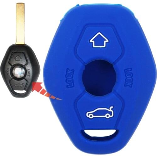 1pcs A-Grade Washable Soft 2 Buttons Remote Silicone Key Case Decorated Cover For BMW Z3 Z4 X5 X3 3 5 7 Series E46 E38 E39 E83