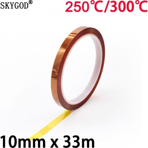 10mm x 33m Polyimide Adhesive Tape BGA PCB 3D Printing Board Protection High Temperature Heat Resistant Electronic Insulation