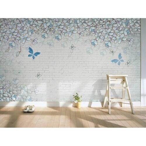 The custom 3D murals,modern minimalist dream flower solid brick wall,living room sofa TV wall bedroom wall paper