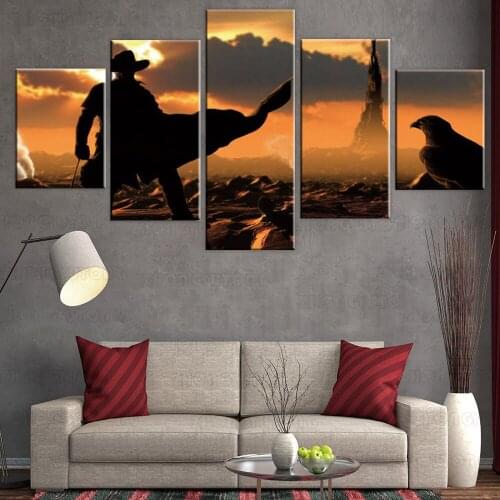 5 Piece The Dark Tower Wall Art Pictures HD Prints Canvas Paintings Home Decor Posters Living Room Decoration