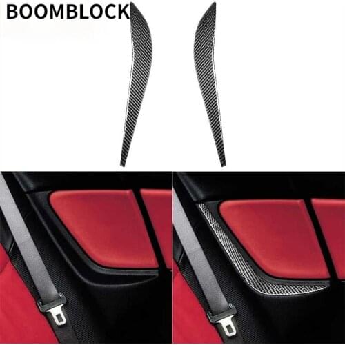 For Mazda RX-8 RX8 SE3P JM1FE 2004 2005 2006 2007 2008 Accessories Both Side Rear Seat Panel Trim Carbon Fiber Interior Sticker