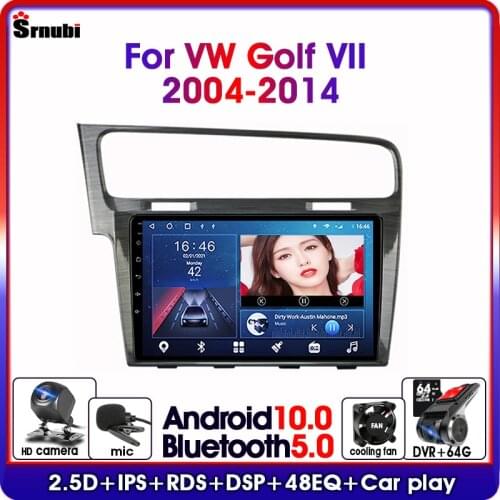 A11-Android 10 4G Multimedia Video 2 Din Car Radio for VW Volkswagen Golf 7 VII 2014-2018 GPS Navigation Split Screen 6G+128G