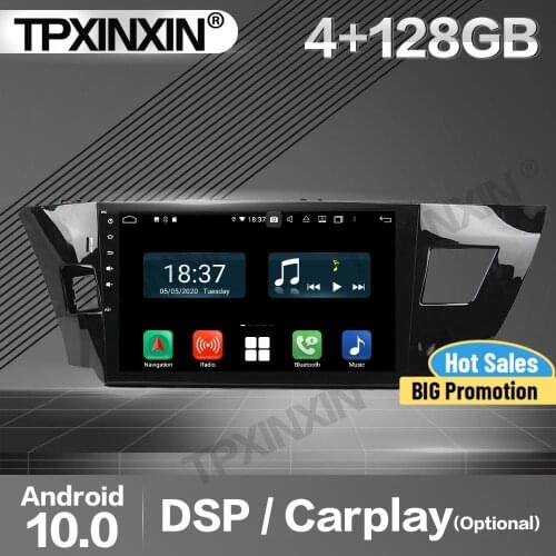 4+128G Carplay Car Radio 2 Din Stereo Receiver Android For Toyota Levin 2013 2014 2015 DSP GPS Navigation Player Audio Head Unit