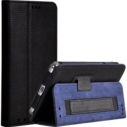 For HP Elite X3 Litchi Flip PU Leather Skin Hand Strap Book Shell Cover Case With Stand Magnetic Function Funda Capa Coque