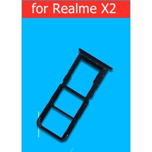 For Realme X2 Card Tray Holder SIM Micro SD Card Card Slot Adapter Holder for Realme X2 Repair Spare Parts