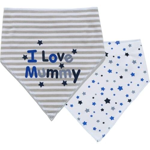 Newborn Baby Bibs Cotton Infants Burp towel Bandana Saliva scarf Print Apron for babies letter word Baby Feeding Accessories