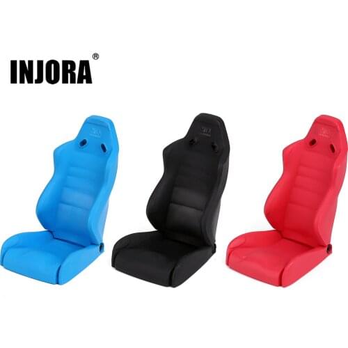 INJORA 1Pcs Plastic Driver Seat Black/Blue/Red for 1:10 RC Crawler Car Axial SCX10 90046 WRAITH RR10 Traxxas TRX4
