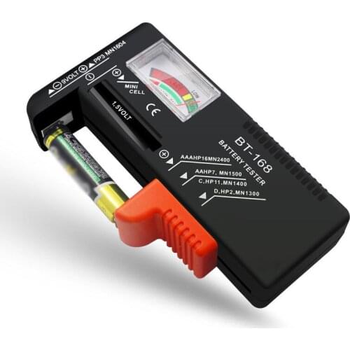 AA / AAA / C / D Battery Diagnostic Tool Universal Battery Tester 1.5V Button Battery Voltage Tester Measuring Instrument