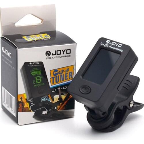 JOYO JT-01 LCD Clip-on Guitar Tuner Bass Tuner Violin Tuner Ukuele Chromatic Universal 360 Degree Rotatable Sensitive